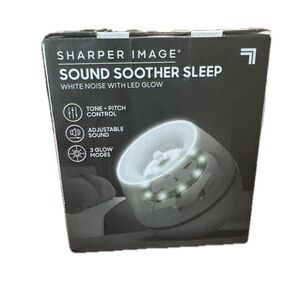 Sharper Image Sound Soother Wind, White Noise Machine With LED Glow
